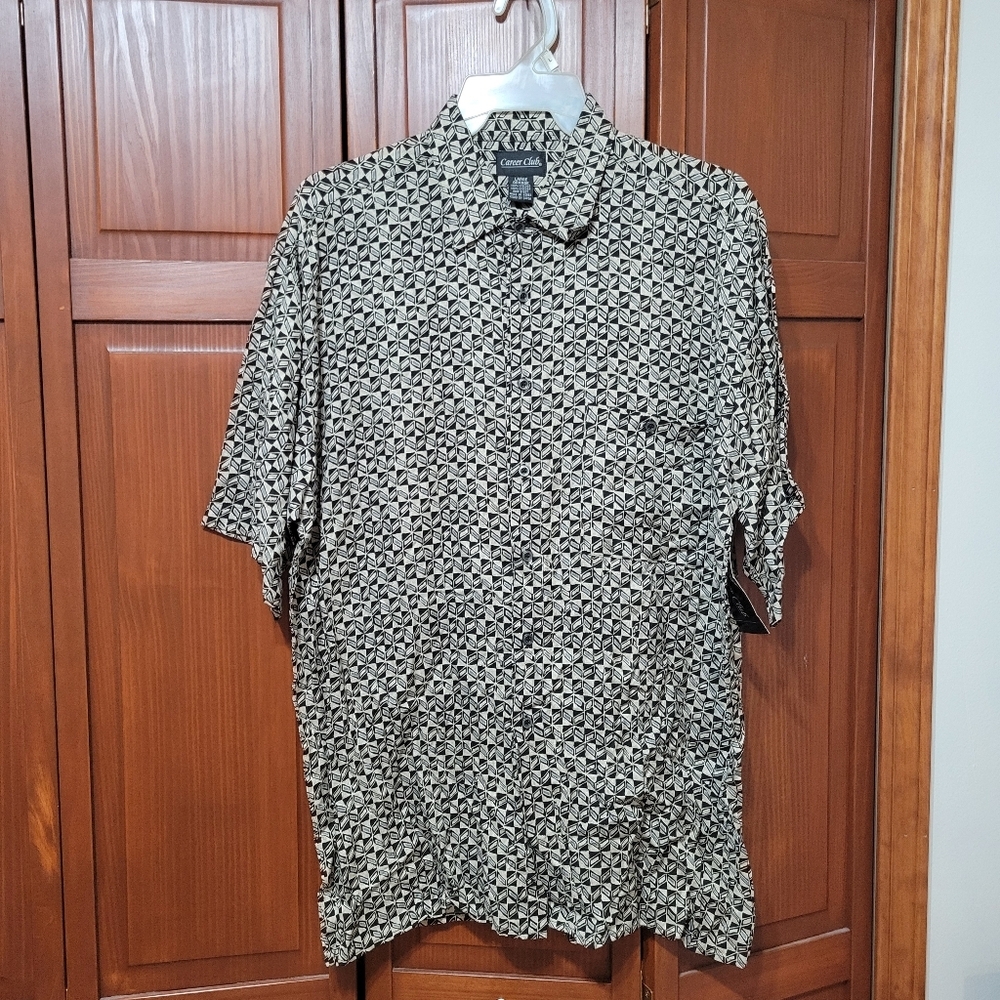 NWT Charter Club Mens Button Up Collared Business Casual Shirt | Large